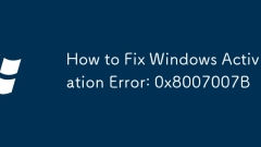 How to Fix Windows Activation Error: 0x8007007B