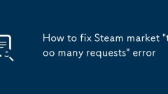 How to fix Steam market 'too many requests' error
