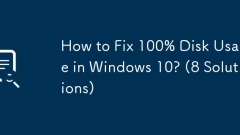 How to Fix 100% Disk Usage in Windows 10? (8 Solutions)