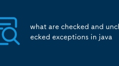 what are checked and unchecked exceptions in java
