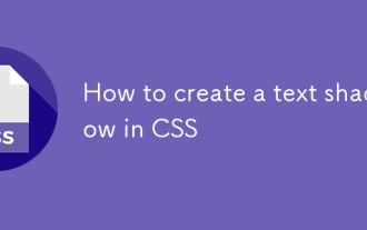 Comment créer une ombre de texte dans CSS