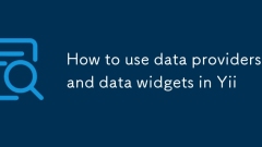 Cara Menggunakan Penyedia Data dan Widget Data di Yii