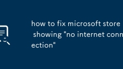 how to fix microsoft store showing 'no internet connection'