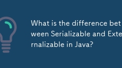 What is the difference between Serializable and Externalizable in Java?