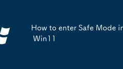 How to enter Safe Mode in Win11