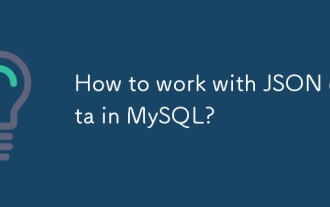 Comment travailler avec les données JSON dans MySQL?