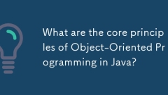 What are the core principles of Object-Oriented Programming in Java?