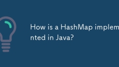 How is a HashMap implemented in Java?