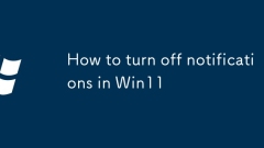 How to turn off notifications in Win11