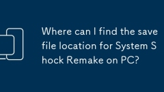 Where can I find the save file location for System Shock Remake on PC?