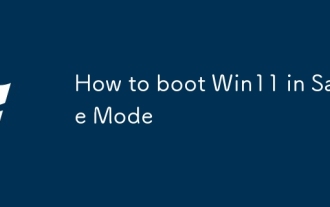 Comment démarrer Win11 en mode sans échec