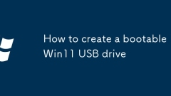 How to create a bootable Win11 USB drive