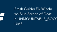 Fresh Guide: Fix Windows Blue Screen of Death UNMOUNTABLE_BOOT_VOLUME