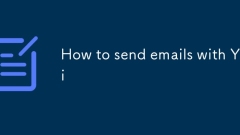 How to send emails with Yii