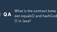 What is the contract between equals() and hashCode() in Java?