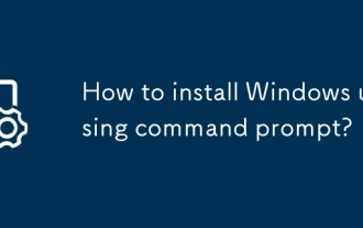 Bagaimana cara memasang Windows menggunakan command prompt?