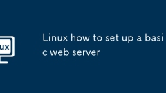 Linux how to set up a basic web server