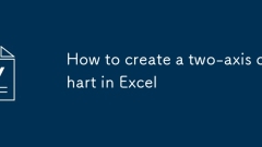 如何在Excel中創建兩軸圖表
