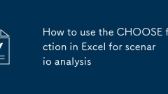 如何在Excel中使用選擇功能進行方案分析