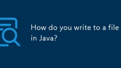 How do you write to a file in Java?