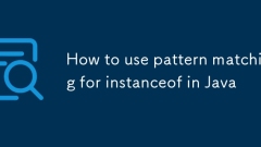 How to use pattern matching for instanceof in Java