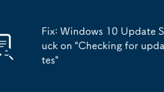 修正:Windows10の更新は「更新のチェック」に詰まっています
