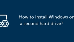 Bagaimana cara memasang Windows pada cakera keras kedua?