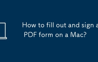 Mac에서 PDF 양식을 작성하고 서명하는 방법은 무엇입니까?