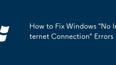 How to Fix Windows 'No Internet Connection' Errors