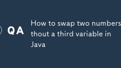 How to swap two numbers without a third variable in Java