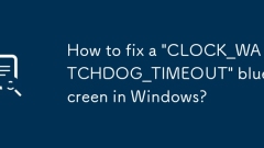Bagaimana untuk memperbaiki skrin biru 'clock_watchdog_timeout' di Windows?