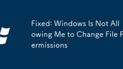 Fixed: Windows Is Not Allowing Me to Change File Permissions