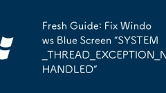 Fresh Guide: Fix Windows Blue Screen 'SYSTEM_THREAD_EXCEPTION_NOT_HANDLED”