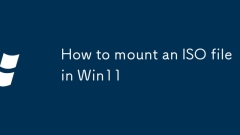 How to mount an ISO file in Win11