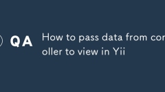 How to pass data from controller to view in Yii