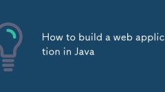 How to build a web application in Java