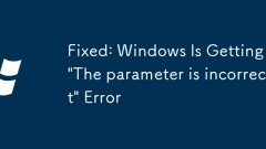 Fixed: Windows Is Getting 'The parameter is incorrect' Error
