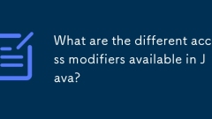 What are the different access modifiers available in Java?