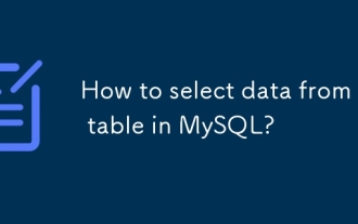 Comment sélectionner les données d'un tableau dans MySQL?