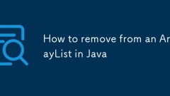 How to remove from an ArrayList in Java