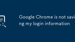 Google Chrome is not saving my login information