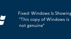 Fixed: Windows Is Showing 'This copy of Windows is not genuine'