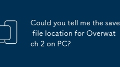 Could you tell me the save file location for Overwatch 2 on PC?