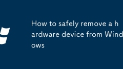 How to safely remove a hardware device from Windows