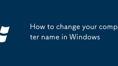 How to change your computer name in Windows