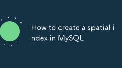 Comment créer un index spatial dans MySQL