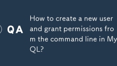 Comment créer un nouvel utilisateur et accorder des autorisations à partir de la ligne de commande dans MySQL?