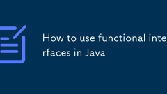 How to use functional interfaces in Java