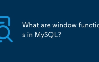 Apakah fungsi tetingkap di mysql?