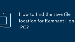 How to find the save file location for Remnant II on PC?